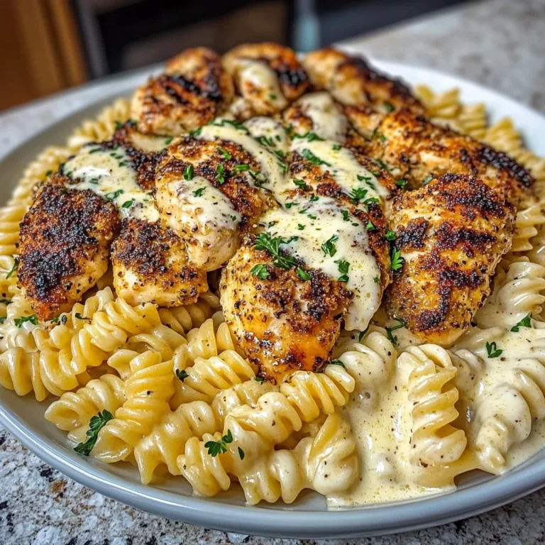Garlic Parmesan Chicken with Velveeta Rotini Alfredo