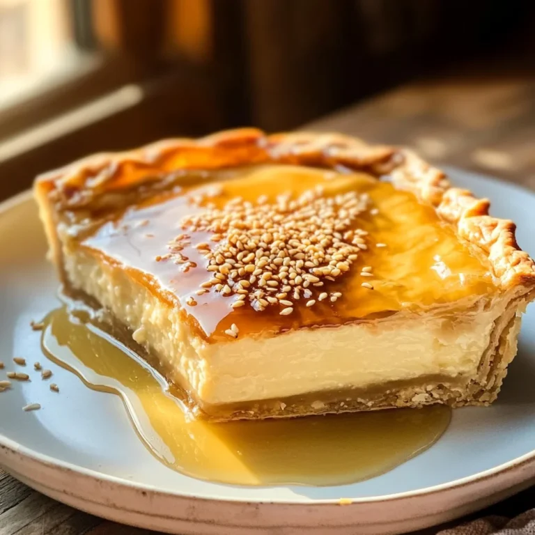 Golden Greek Honey Pie (Melopita)