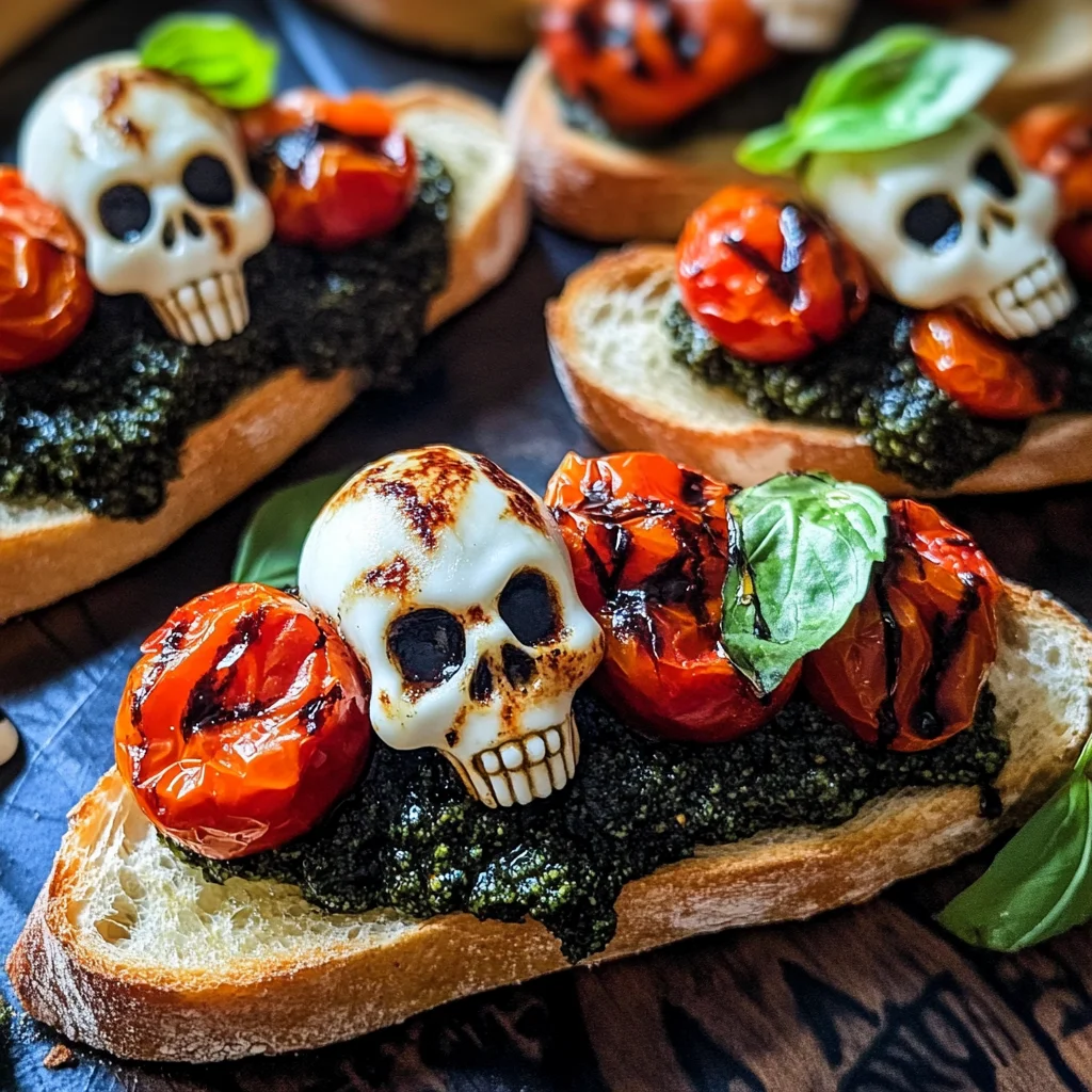 Halloween Bruschetta Appetizer