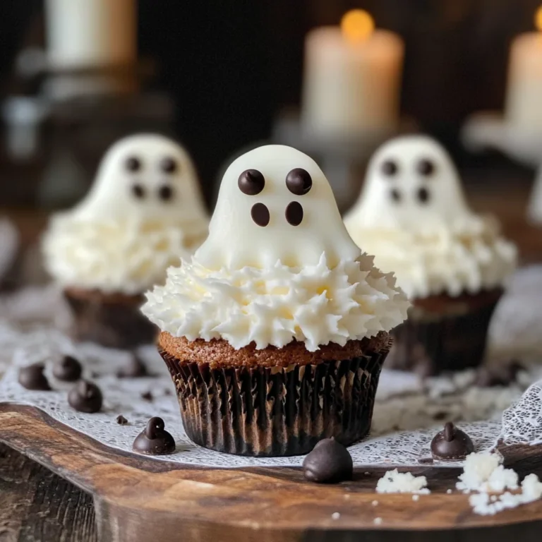 Halloween Cupcakes: Ghost Cupcakes