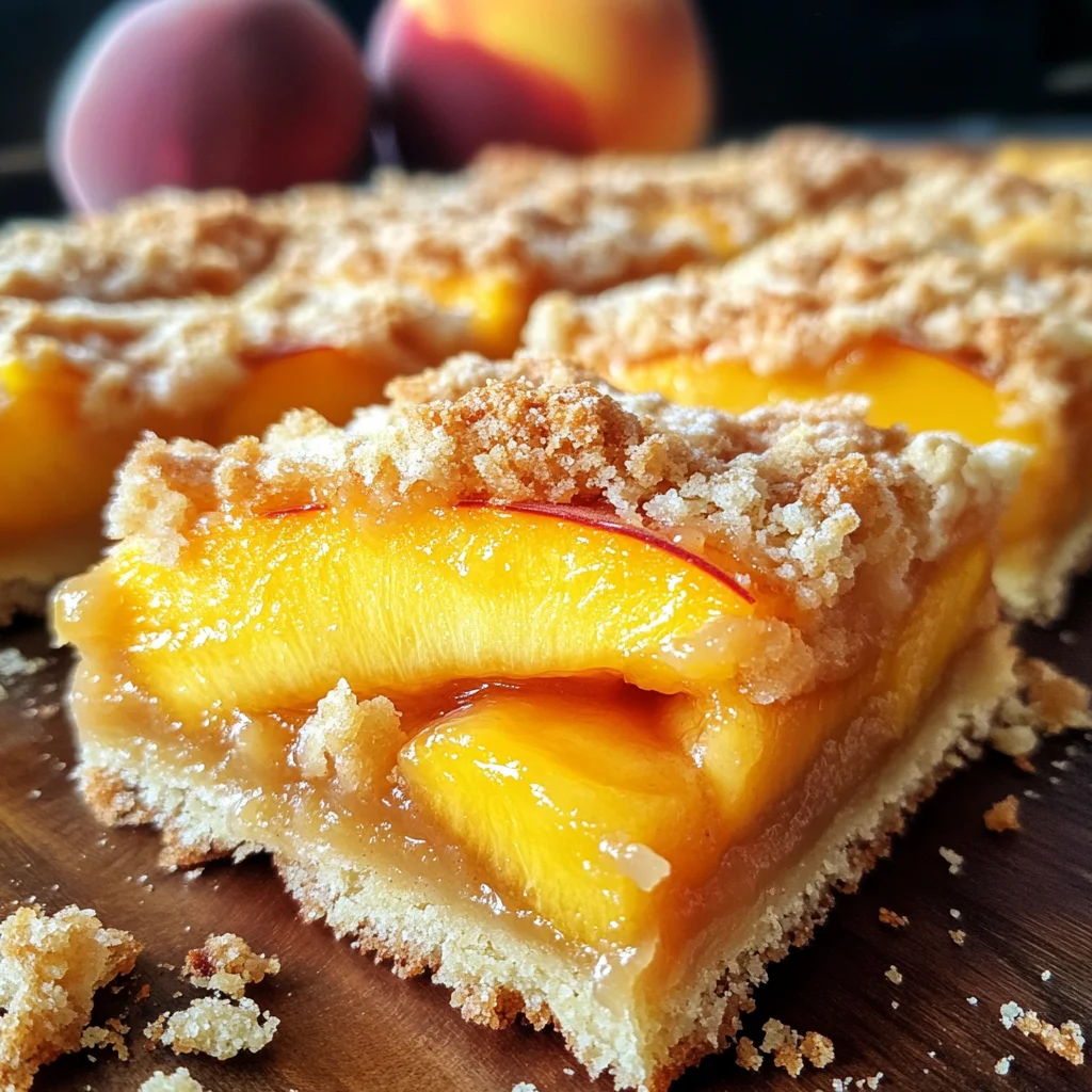 Heavenly Summer Peach Bars: A Sweet Slice of Sunshine