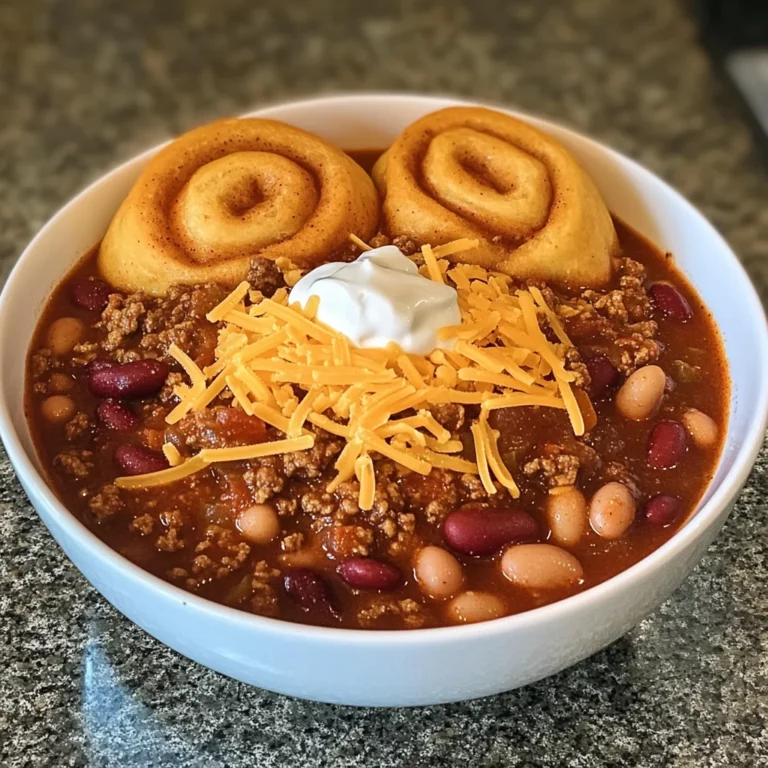 Hillbilly Chili and Cinnamon Rolls