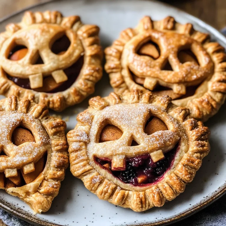 Jack-O-Lantern Hand Pies