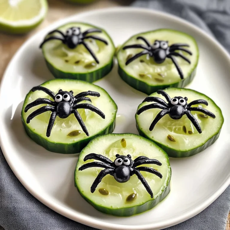 Keto Spider Cucumber Appetizer Bites