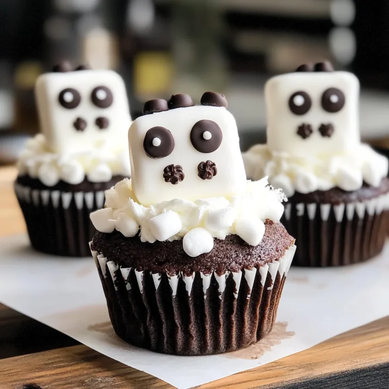 Marshmallow Ghost Cupcakes