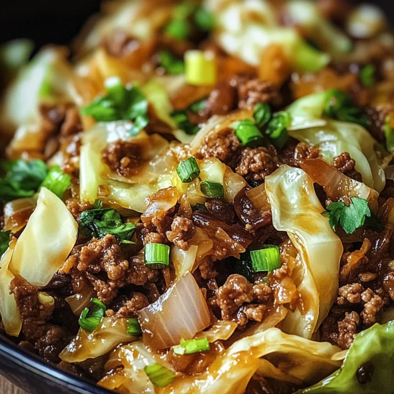 Mongolian-Style Ground Beef Stir-Fry with Crispy Cabbage