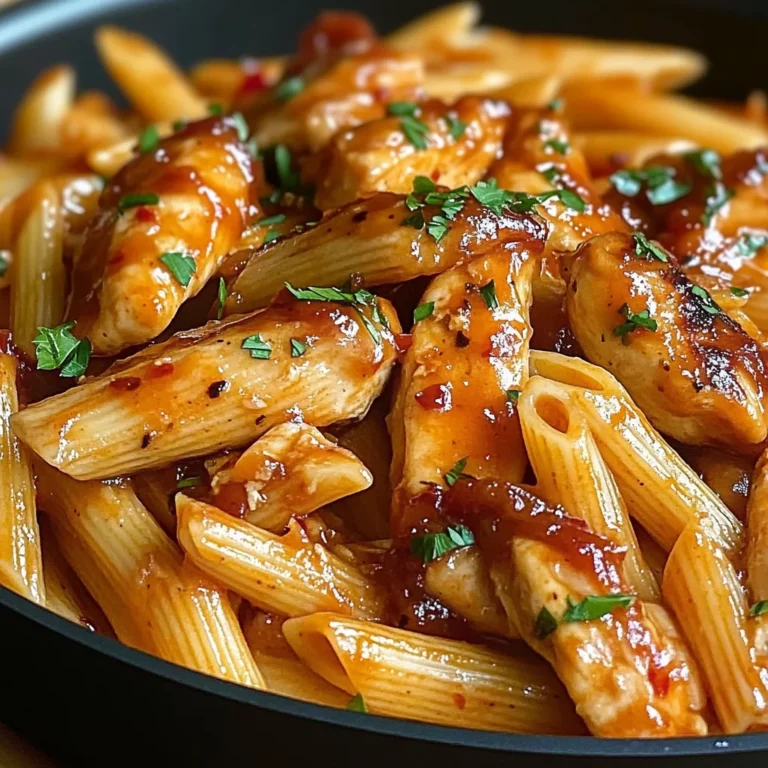 One-Pan Tangy Honey BBQ Chicken Penne