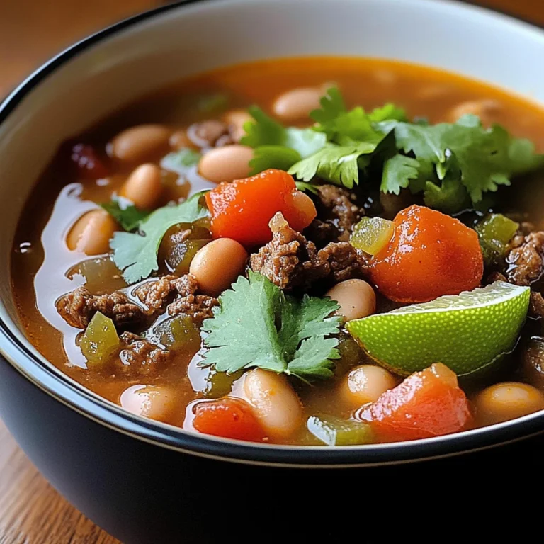 Pinto Beans Green Chile And Beef Soup