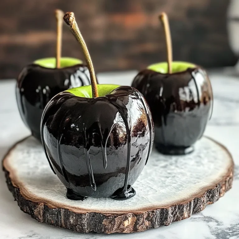 Poison Toffee Apples for Halloween