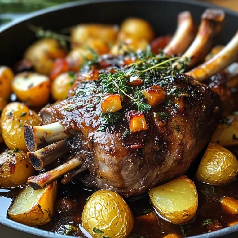 Red Wine & Herb Lamb Shanks with Roasted Potatoes