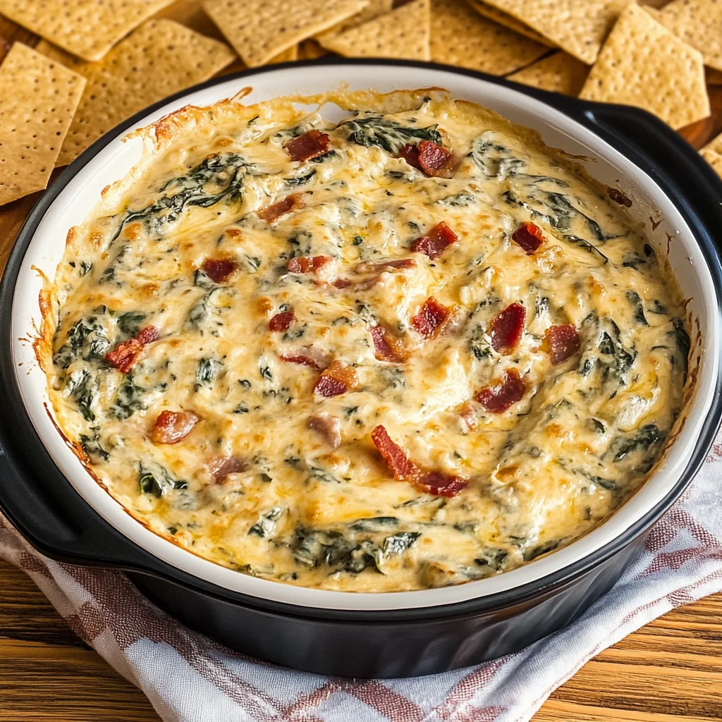 Slow Cooker Queso Spinach Dip