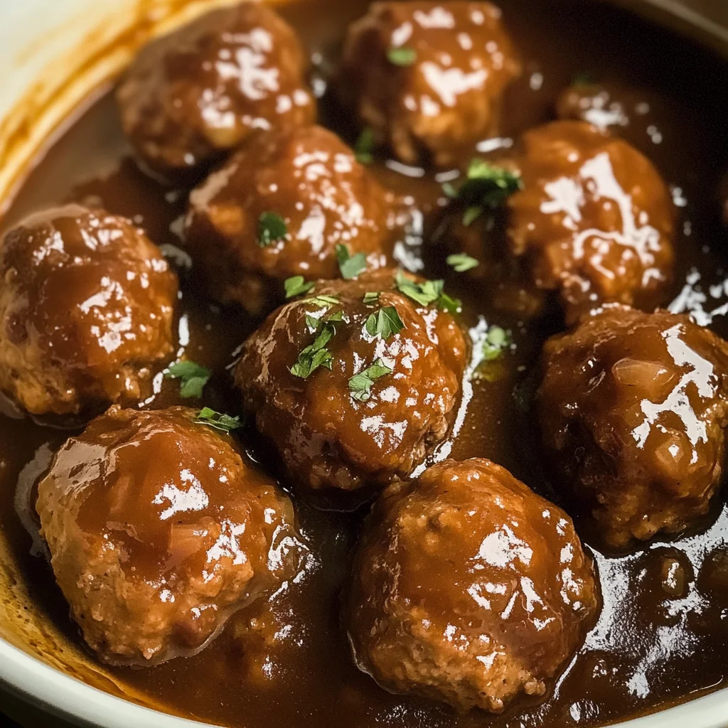 Slow Cooker Salisbury Steak Meatballs: Family-Friendly Comfort