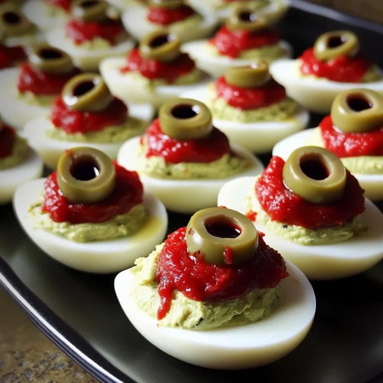 Spooky Deviled Eyeballs