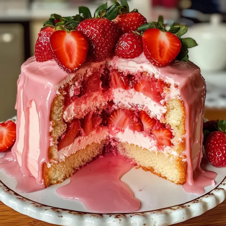 Strawberry Cream Cheese Pound Cake Recipe