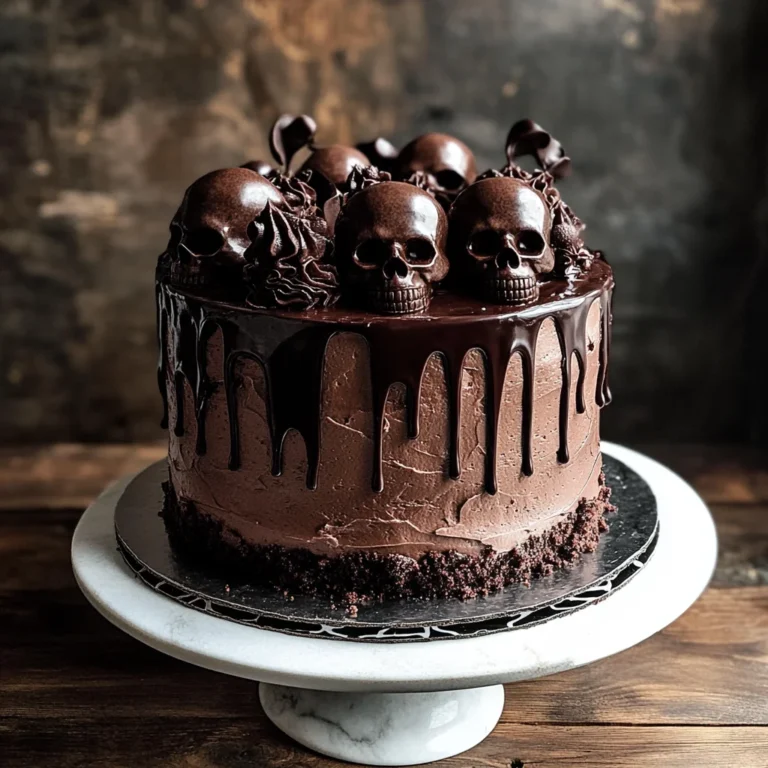 Vegan Chocolate Layer Skull Cake
