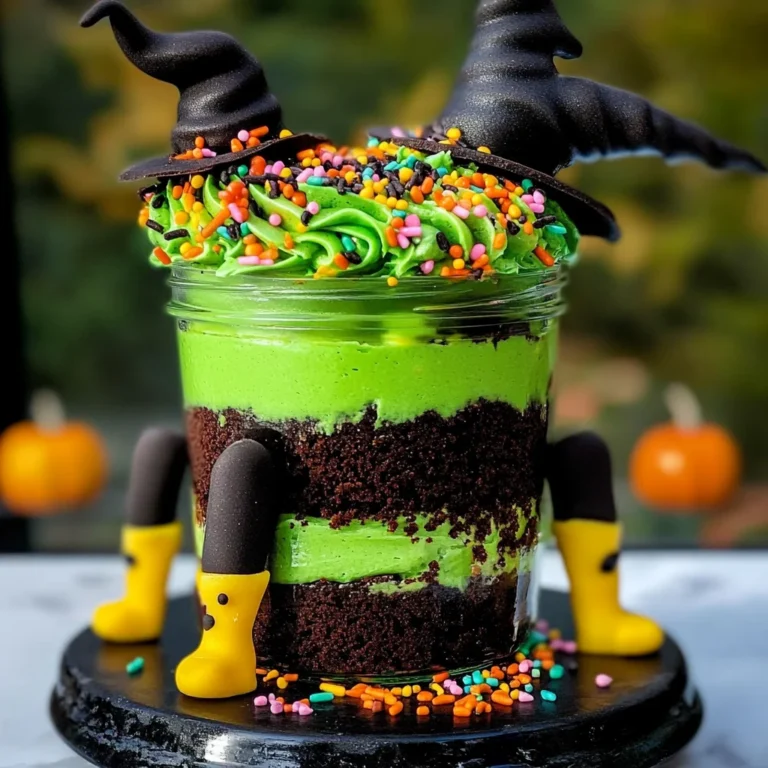 Witches Brew Halloween Cake Jars
