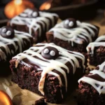 spooky mummy brownies