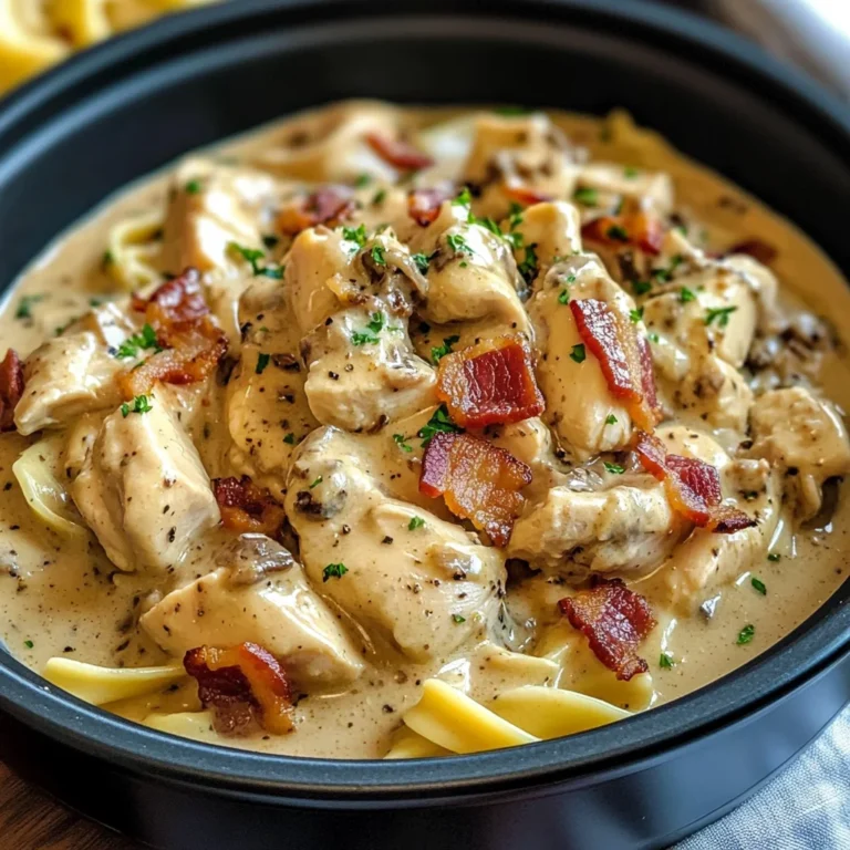 Creamy Chicken & Bacon Stroganoff