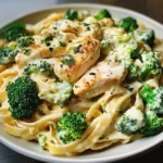 Creamy Chicken & Broccoli Fettuccine Alfredo