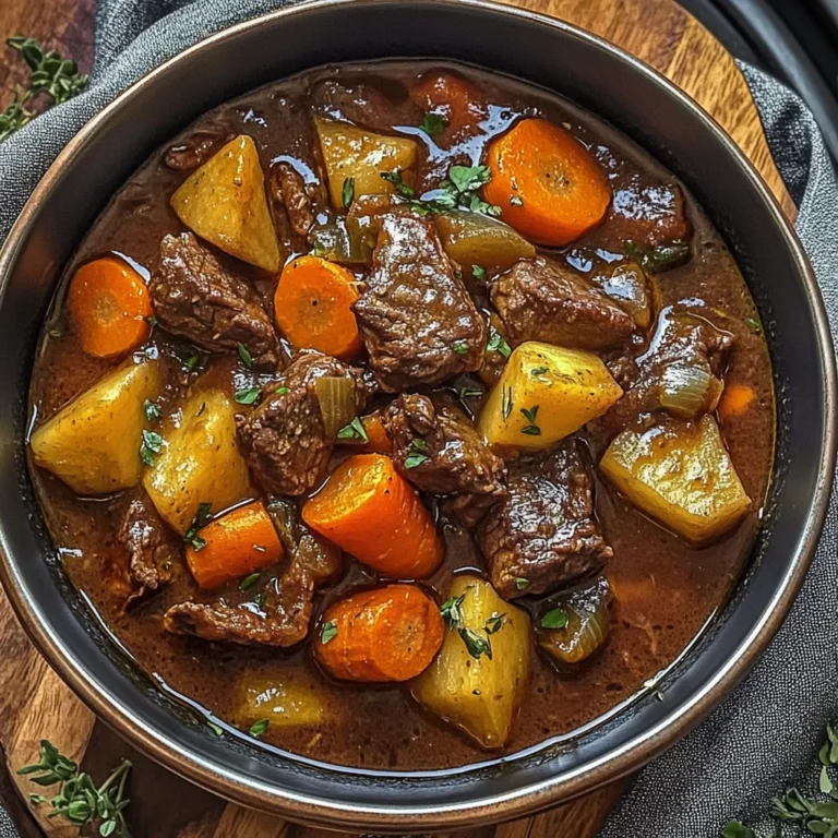 Hearty Beef Stew with Root Vegetables