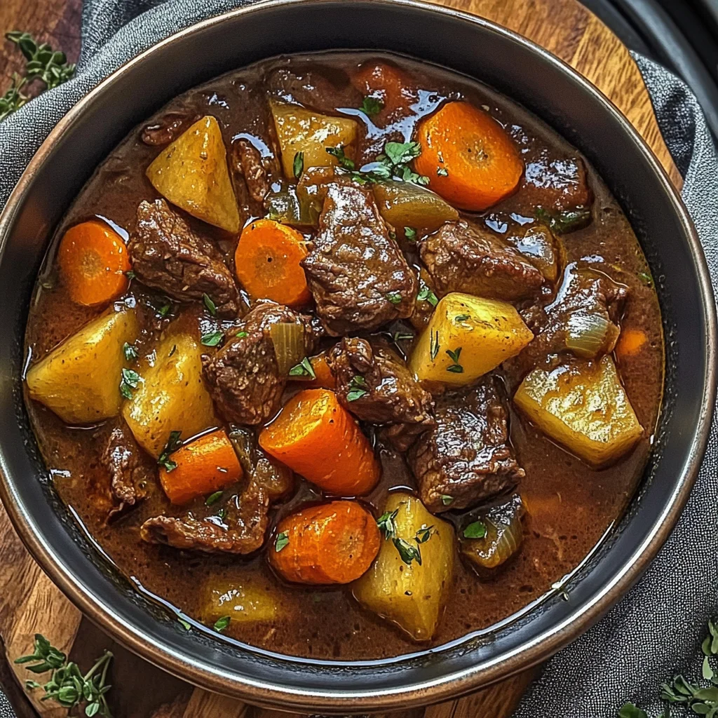 Hearty Beef Stew with Root Vegetables