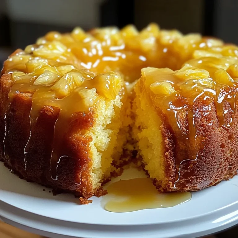 Pineapple Pound Cake with Pineapple Glaze