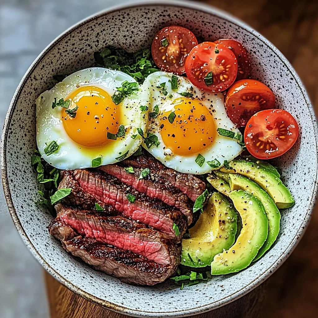 Steak and Eggs Breakfast Bowl