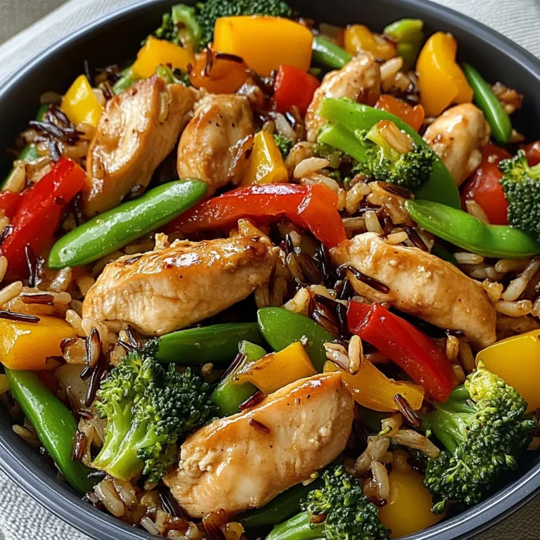 Wild Rice Chicken Stir-Fry with Fresh Veggies